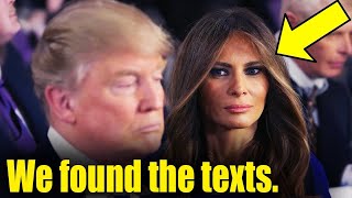 SHOCKING LEAKED MELANIA TRUMP TEXT MESSAGE REVEALED [upl. by Nicram]