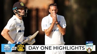 Blues bowlers toil as WA batters knuckle down  Sheffield Shield 202122 [upl. by Tammara]