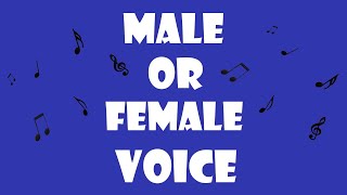 Androgynous Voices  Male or Female 2 [upl. by Ailec]