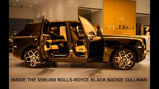 Inside the 590000 2023 Black Badge Cullinan  Rolls Royce Ultra Luxury SUV [upl. by Tema25]