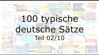 100 typische deutsche Sätze  Deutsch lernen  wichtige Sätze 210 [upl. by Ythomit]