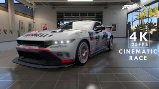 Forza Motorsport 2023 4K 25FPS  Cinematic Race with the 2024 Ford Mustang  Watkins Glen [upl. by Uhp553]