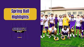 LSU Spring Practice Highlights March 20th 2024 [upl. by Eannyl]