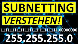 Subnetting einfach erklärt Netzanteil Hostanteil Subnetzmaske NetzIP Subnetzadresse [upl. by Anaiviv]