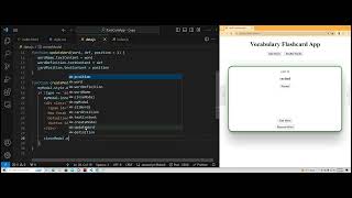 JavaScript  Vanilla Flashcard App [upl. by Elrak699]