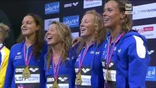 Berlino 2014  4x200 Ragazze d’Oro miracolosa Pellegrini … [upl. by Cooley644]