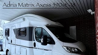 Adria Matrix Axess 590st asuntoauton esittely ja höpinää uudesta kanavasta [upl. by Werdnaed]