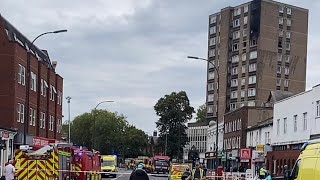 Catford tower block fire 40924news fire london [upl. by Mic563]