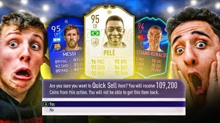 MESSI amp RONALDO DISCARD CHALLENGE VS W2S FIFA 19 [upl. by Jonah]