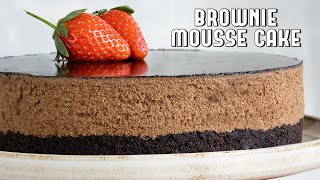 Chocolate Brownie Mousse Cake  Shorts [upl. by Howard]