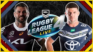 BABY BRONCOS VS COWBOYS QLD DERBY IS CRAZY ON RLL4 NRL ROUND 4 2024 [upl. by Kask]