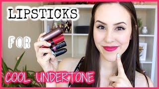 How To Find Best Lipsticks For Cool Tone Skin  Blushes  Drugstore amp High End [upl. by Libenson326]