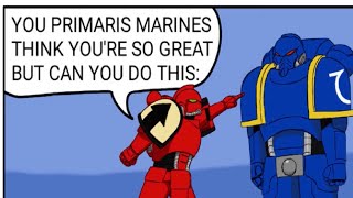 Why the Firstborn are SUPERIOR to Primaris  Warhammer 40k comic dub [upl. by Bat]