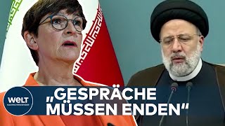 ANHALTENDE PROTESTE IM IRAN Saskia Esken für Ende der Atomgespräche mit Teheran [upl. by Snave55]