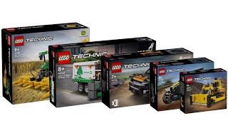 All LEGO Technic sets January 2024 CompilationCollection Speed Build [upl. by Aleek]