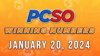 P29M Jackpot Grand Lotto 655 2D 3D 6D and Lotto 642  January 20 2024 [upl. by Porche]