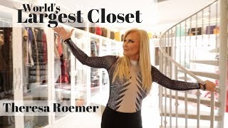 Worlds Largest Closet Full Tour with Theresa Roemer [upl. by Airliah513]