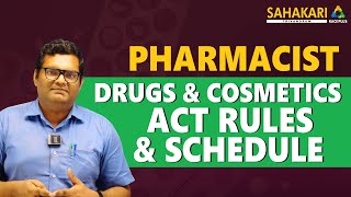 Pharmacist Grade 2  Drugs and Cosmetics Act Rules and Schedule  DHS  DME  Sahakari Race plus [upl. by Alister]