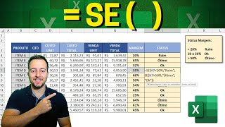 Função SE no Excel  O Básico para Sair do Zero  Fórmula SE Excel  2 Exemplos Práticos [upl. by Daukas47]