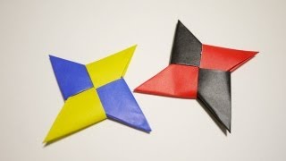 手裏剣の折り方  How to make an origami ShurikenNinja Star折り紙 おりがみ ORIGAMI [upl. by Erminie]