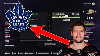 WHY CAROLINA Maple Leafs Trade For Ilya Lyubushkin Leafs Win The CUP NHL 24 SIM [upl. by Nivar]