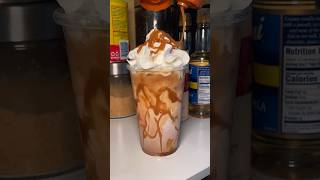 Come make my mocha caramel iced coffee at home recipe with me [upl. by Aronoel]