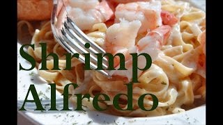 Angel Hair Pasta with Shrimp Alfredo  The Frugal Chef [upl. by Bryan]