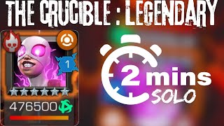 The Crucible  Legendary Difficulty  Gwenmaster Solo in 2 Minutes  MCOC [upl. by Lytle]