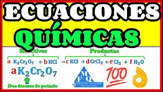 Cómo Balancear Ecuaciones químicas por el Método Algebraico [upl. by Niac]