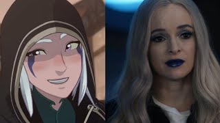 Rayla Dragon Prince and Kller Frost The Flash edit 🤍 [upl. by Dnomad]