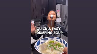 Quick amp Easy Dumpling soup 🥟🍲🔥 [upl. by Akire533]