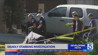 Man stabbed to death after dispute in Irvine police [upl. by Nerrej]