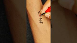 LOW BATTERY INK TATTOO ideatattoo tattooideas art tattooartist art shorts [upl. by Justicz]