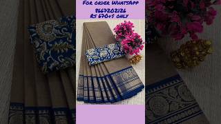 Chettinad cotton sarees latest collection 😍 [upl. by Babcock]