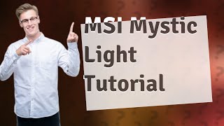 How do I control my MSI RGB light [upl. by Idissac]