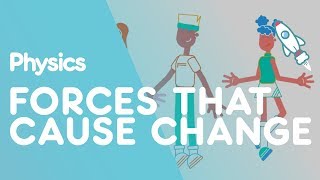 Forces That Cause Change  Forces amp Motion  Physics  FuseSchool [upl. by Ydissac635]