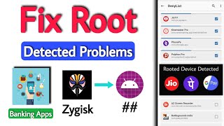 Banking Apps Not Working After Root Fix Apps Not Working On Rooted Android Phone Zygisk Hide 2021 [upl. by Notffilc846]