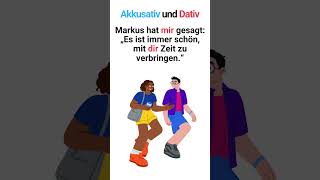 Personalpronomen im Akkusativ und Dativ im Alltag 🇩🇪 Shorts [upl. by Naahs]