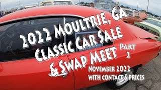 EP 576 Classic Car Sales Paddock amp Swap Meet Moultrie GA Part 2 [upl. by Gradey]