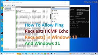 How To Allow Ping Requests ICMP Echo Requests in Windows 10 And Windows 11 [upl. by Netsreik]