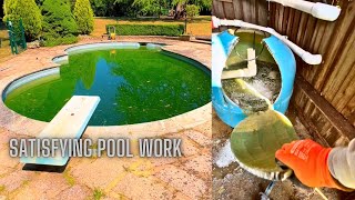 Satisfying pool cleaning [upl. by Dominik854]