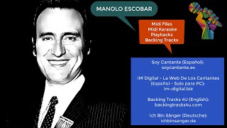 MANOLO ESCOBAR Para Cantantes  Midi Files  Midi Karaoke  Playbacks  ¿Eres Cantante [upl. by Marcia]