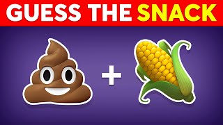 Guess The SNACK by Emoji 🍟 Monkey Quiz [upl. by Adirem]