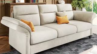 LIKIMIO 92 Inch Sofa  Extra Deep Seats 3 Seater Sofa [upl. by Risay]