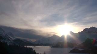 Alpine Winter Scenery  Time Lapse Milky Way amp Moon [upl. by Yssim953]