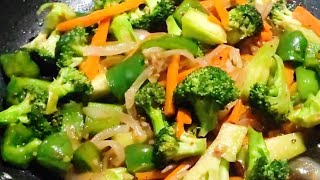 Broccoli Stir Fry with Oyster Sauce  Broccoli recipe can weight loss [upl. by Anivid]