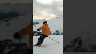 The Cross Over Technique for Ski Carving  shorts [upl. by Sakhuja]