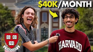 Asking Harvard Students How They Make Money [upl. by Assyla]