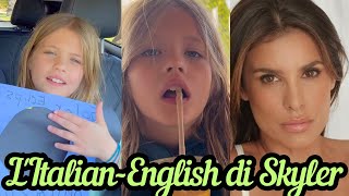 ELISABETTA CANALIS la bellissima figlia Skyler spiega leclissi solare di domani 8 aprile [upl. by Shank788]