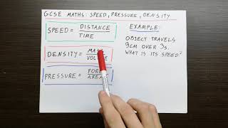 GCSE Maths Speed Pressure Density [upl. by Akirre8]